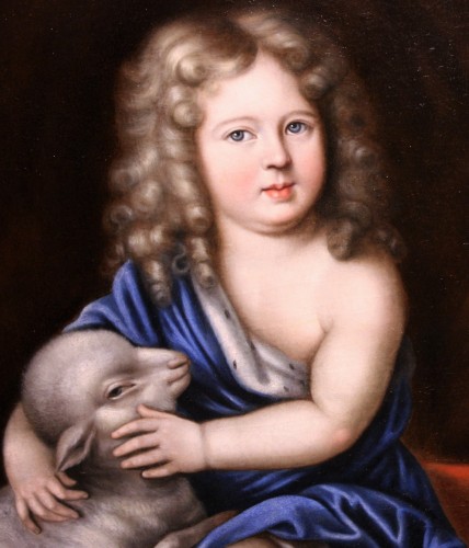 Tableaux et dessins Tableaux XVIIe siècle - Portrait de Duc d’Anjou enfant - Atelier de Pierre Mignard (1612-1695)