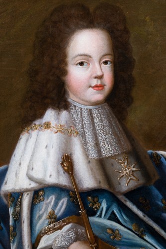 Portrait de Louis XV enfant, atelier de Pierre Gobert vers 1716 - Galerie Nicolas Lenté