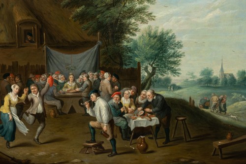 Les noces paysannes, attribué a David Teniers le Jeune, XVIIe siecle - Louis XIV