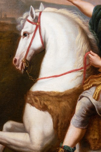 Tableaux et dessins Tableaux XVIIe siècle - Portrait équestre de Philippe d’Orléans, atelier de Pierre Mignard, XVIIe siecle