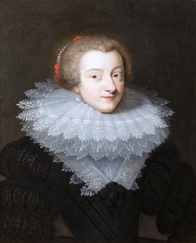 Portrait de Marguerite d’Ornano, comtesse de Grignan, Entourage de Daniel Dumonstier - Tableaux et dessins Style Louis XIII