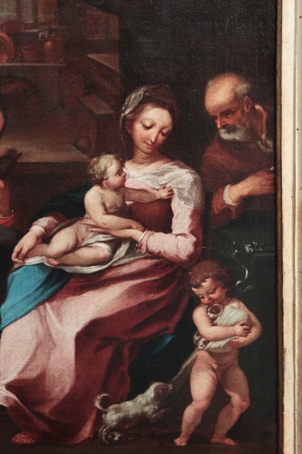 Ventura Salimbeni (1568-1613) - Sainte Famille - Tableaux et dessins Style 