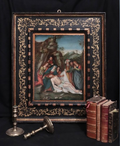 Déposition du Christ, Vénétie 16e siècle - Tableaux et dessins Style Renaissance