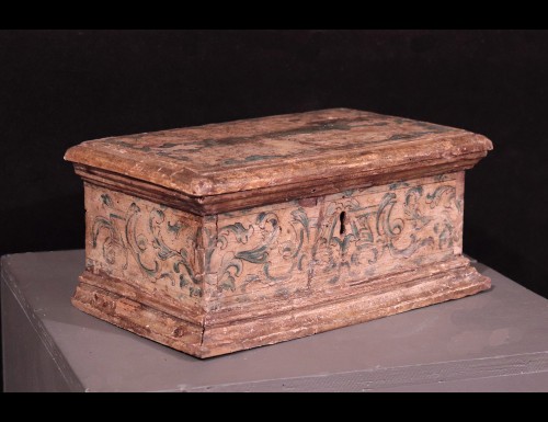 Coffret en bois laqué, Italie  XVIIe siècle - Objets de Vitrine Style Louis XIV