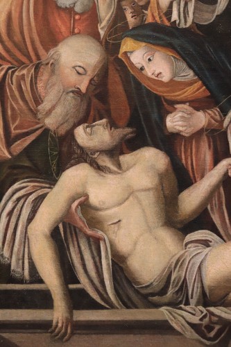 Tableaux et dessins Tableaux XVIe siècle - Bartolomeo Suardi "Bramantino" et atelier (1465 - 1530) - Déposition