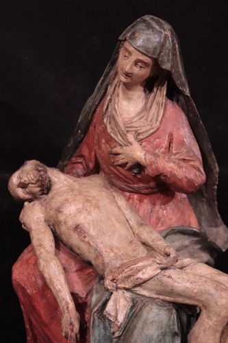 Sculpture Sculpture en Terre cuite - Pietà en terre cuite, Italie XVIe siècle