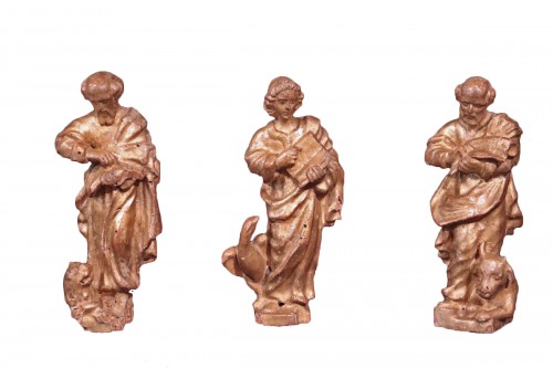 Evangelistes en bois dor, Italie XVIe siècle