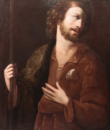 Tableaux et dessins Tableaux XVIIe siècle - Portrait de l'apôtre saint Jacques - Francesco Leoncini (Toscane '600)