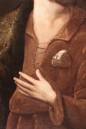 XVIIe siècle - Portrait de l'apôtre saint Jacques - Francesco Leoncini (Toscane '600)