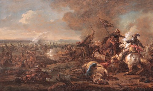 Philips Wouwerman (Haarlem 1619 - 1668) - Bataille - Numero 7 Antiquariato