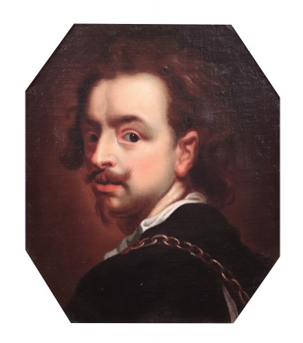 Portrait - École flamande du 17e siècle - Tableaux et dessins Style Louis XIII