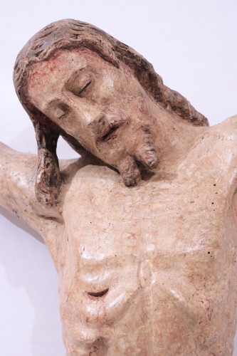 Grand Christ en bois polychromé, Toscane XVIe siècle - Numero 7 Antiquariato
