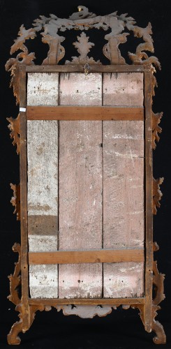 Miroir doré, Italie centrale XVIIIe siècle - Miroirs, Trumeaux Style Louis XV