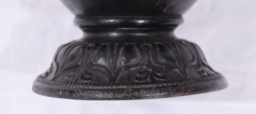 XIXe siècle - Vase à deux anses, Fonderia Giorgio Sommer Naples '800