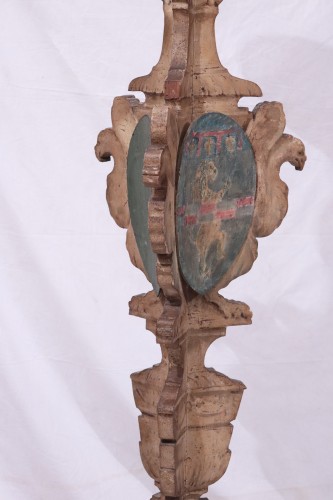 Grand chandelier en bois  peint, Toscane 17e siècle - Numero 7 Antiquariato