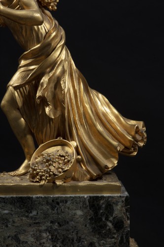 Restauration - Charles X - Bacchante - Sculpture en bronze doré