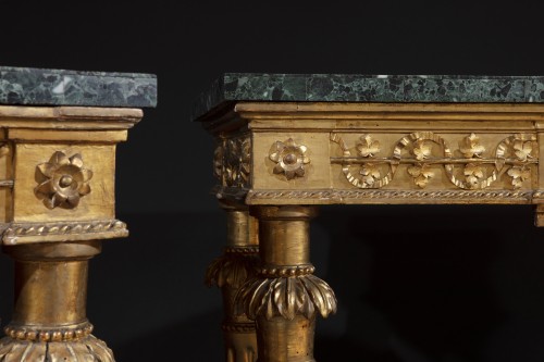 Paire de consoles Génoises fin XVIIIe - Phidias Antiques