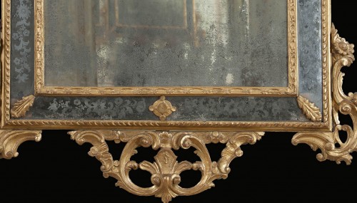 Miroir venitien du milieu du XVIII siecle - Miroirs, Trumeaux Style Louis XV