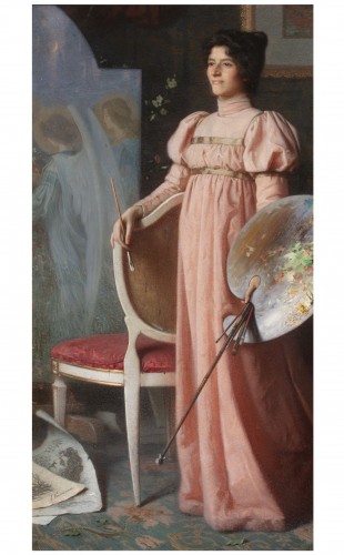 Portrait de femme - Angelo Vernazza (1869-1937) - Phidias Antiques