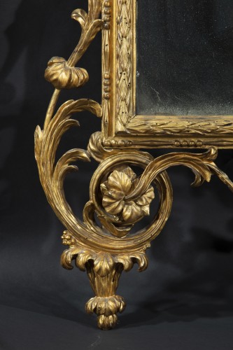 Grand miroir toscan en bois doré - Miroirs, Trumeaux Style 