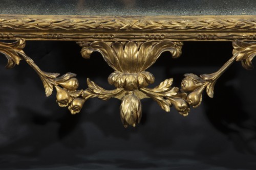 Miroirs, Trumeaux  - Grand miroir toscan en bois doré