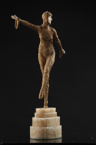 Art Déco - Déméter Chiparus (1886-1947) - Danseuse Solo, chryséléphantine
