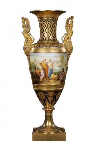 Vase monumental en porcelaine
