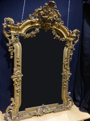 Napoléon III - Important miroir de château du XIXe siècle