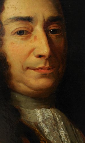 Portrait de Claude Le Blanc, XVIIIe - Tableaux et dessins Style 