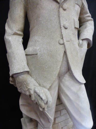 Années 50-60 - Grande statue en pierre de Vicence (Italie)