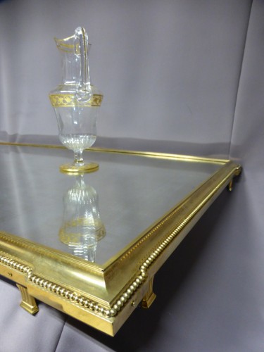 Argenterie et Arts de la table  - Grand surtout de table en métal doré et argenté - Maison Aucoc