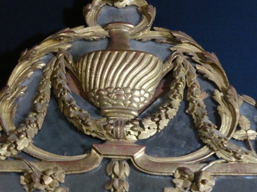 Miroir époque XVIII en bois doré - Philippe Cote Antiquités
