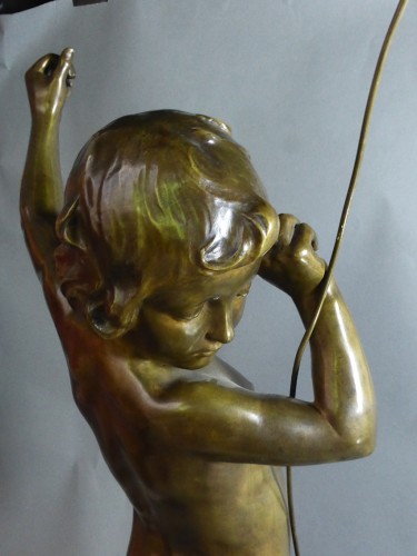 XIXe siècle - Francois Louis Virieux - Enfant au bras levé