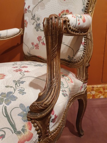 Paire de fauteuils Louis XV estampillés Nogaret - Louis XV