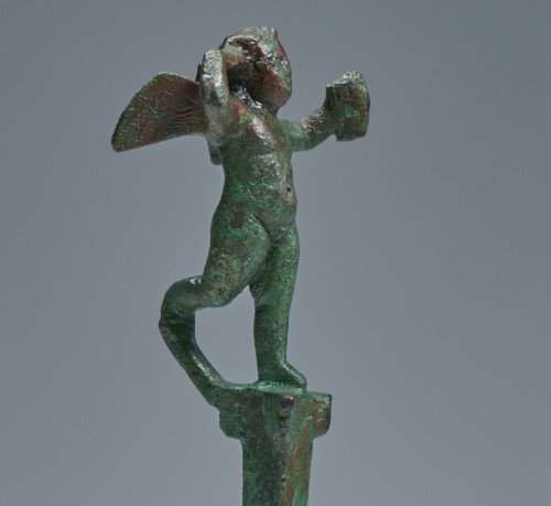 Statuette en bronze représentant Eros, art romain, 1er-2e siècle après J.-C. - Archéologie Style 