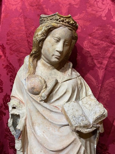 Antiquités - Vierge à l’enfant allaitante
