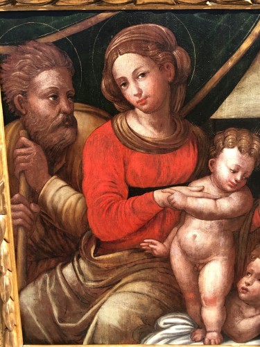 Sainte Famille - Italie XVIe siècle - Tableaux et dessins Style Renaissance