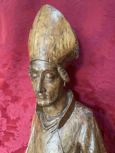 Saint Évêque Tyrol vers 1425 - Moyen Âge