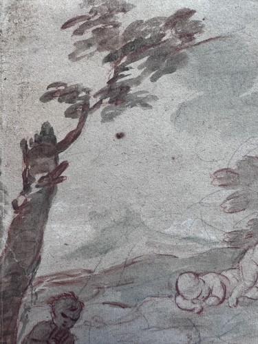 Faunesse et Amours, école française de 17e siècle - Poncelin de Raucourt Fine Arts