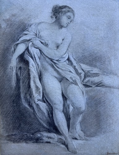 François Boucher (paris, 1703-1770) - La Baigneuse