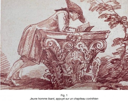 Tableaux et dessins Dessin, Aquarelle & Pastel - Couple dansant, vers 1770 - Attribué à Hubert Robert (1733-1808) 