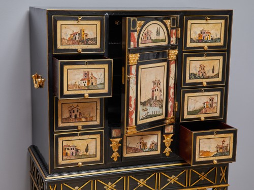 Mobilier Cabinet & Coffre - Cabinet en pietre dure, 17e et 18e siècle