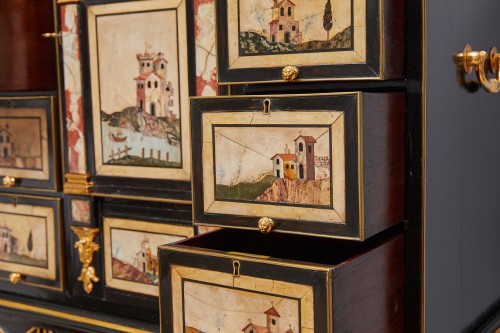 XVIIIe siècle - Cabinet en pietre dure, 17e et 18e siècle