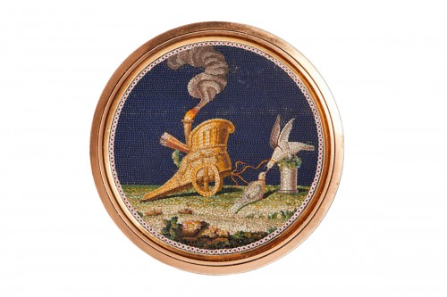 Bonbonnière avec micromosaïque romaine