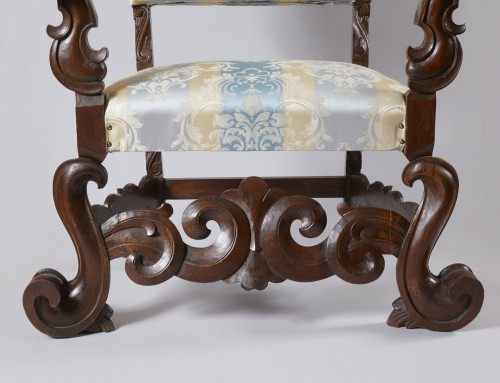 Paire de fauteuils vénitiens du XVIIe siècle - 