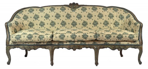 Canapé Vénitien seconde moitié du XVIIIe siècle