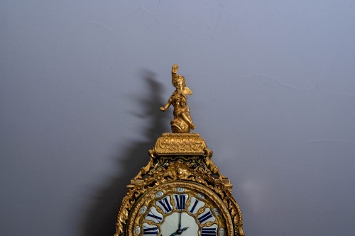 Horlogerie Cartel - Cartel Louis XV et sa console en bronze doré par Claude III Martinot
