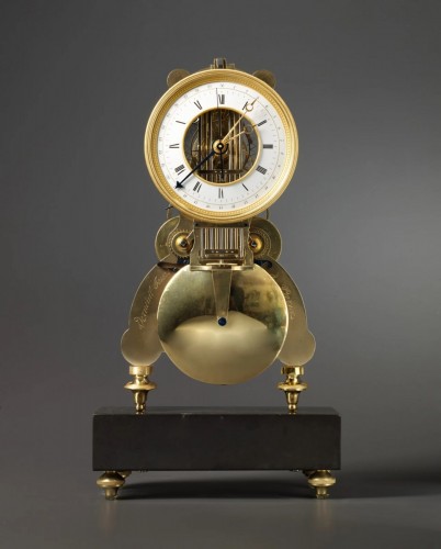 Pendule Directoire, signée Verneuil Jeune à Paris - Horlogerie Style Directoire