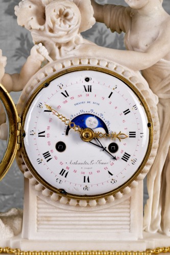 Pendule de cheminée Louis XVI signée Arthaults Le Jeune - Horlogerie Style Louis XVI