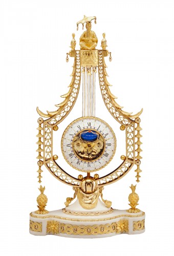 Pendule lyre Louis XVI de Joseph-Charles-Paul Bertrand